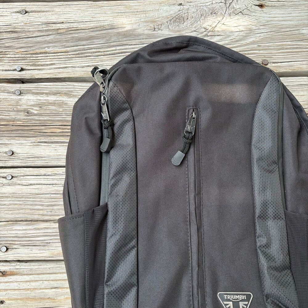 NEW Triumph Motorcycle Riding Backpack Bag Black - Picture 4 of 7